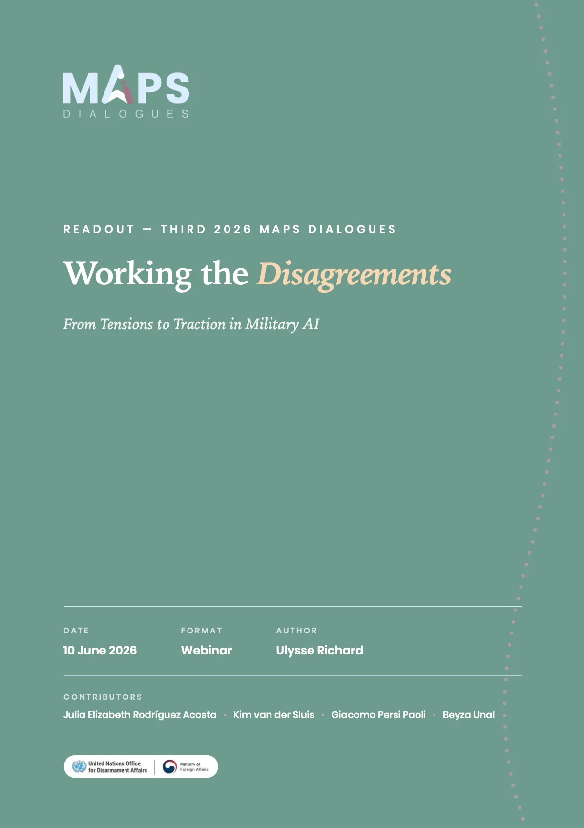 Readout cover for Working the Disagreements
